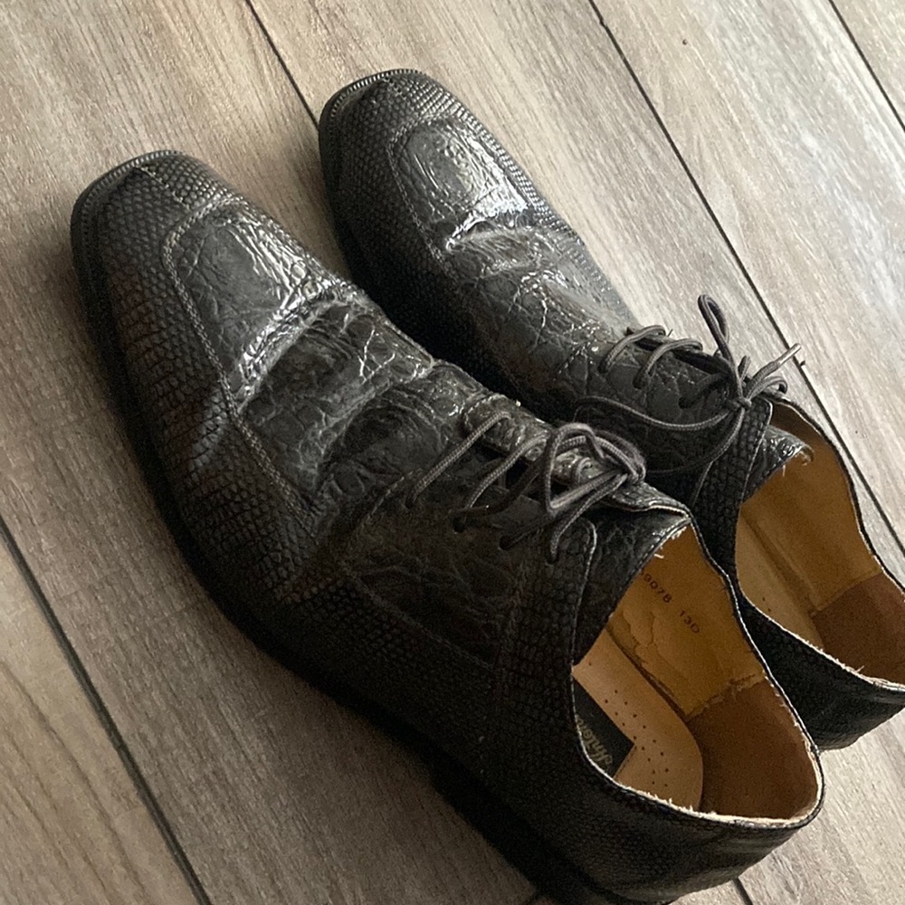 black formal dress shoes from Antonio Mazzetti